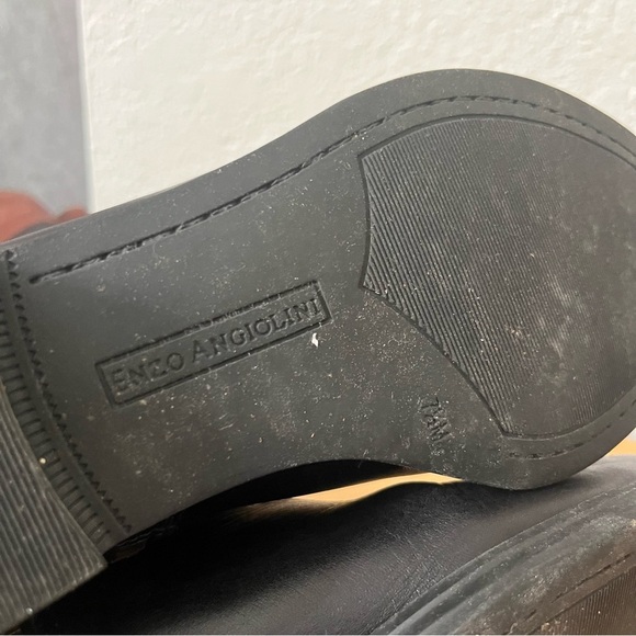 Enzo Angiolini Ellerby Riding Boots Black & Brown Size 7.5 - Picture 10 of 16